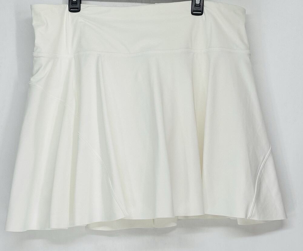Athleta Ace Tennis Skort Women's 2X Skirt Gym Running White Active Comfort